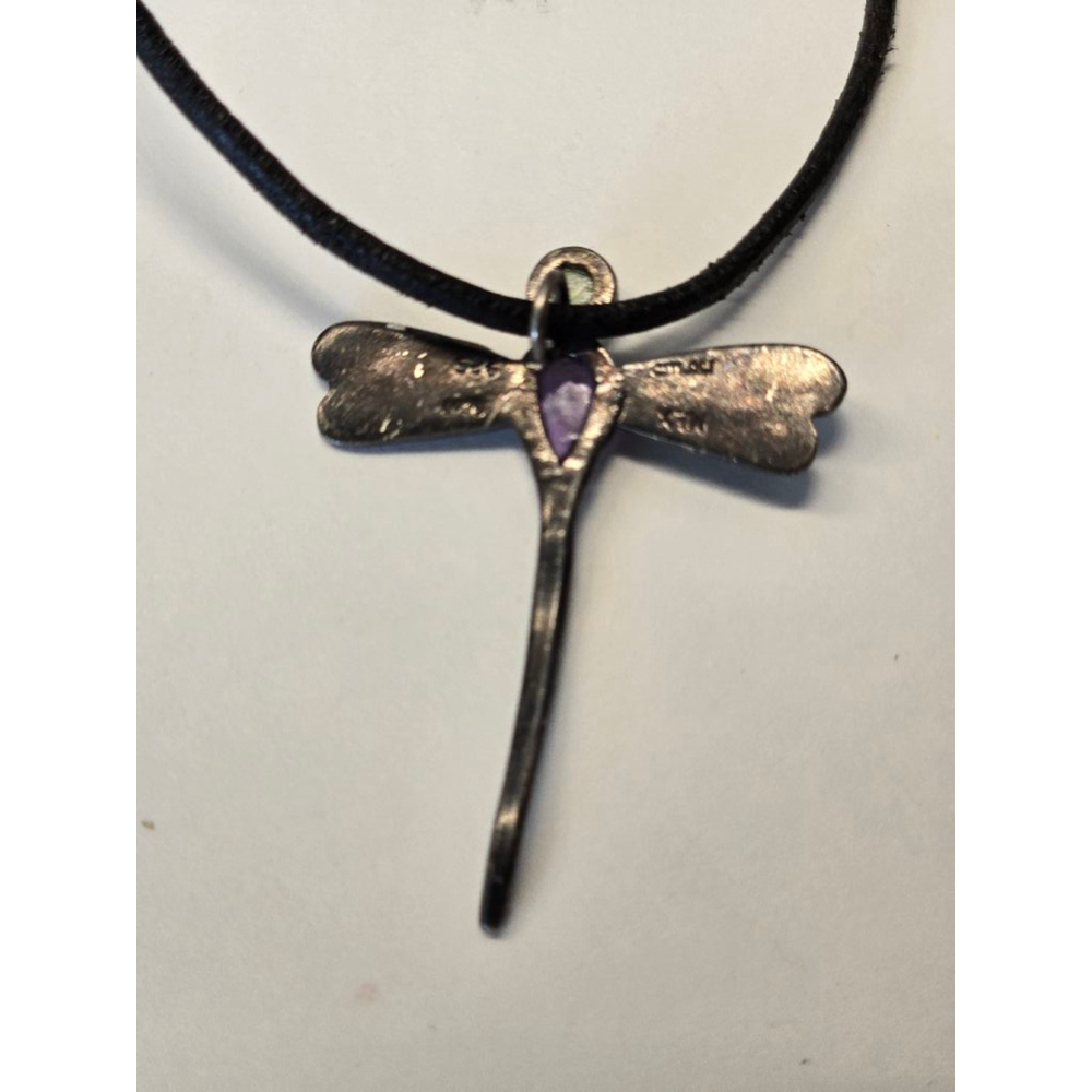 Women's vintage 925 citlali mex Dragonfly Necklace - Picture 5 of 8